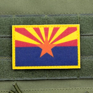 Arizona flag patriotic hook and loop patch