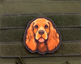 Cocker Spaniel Patch – Cartoon Style