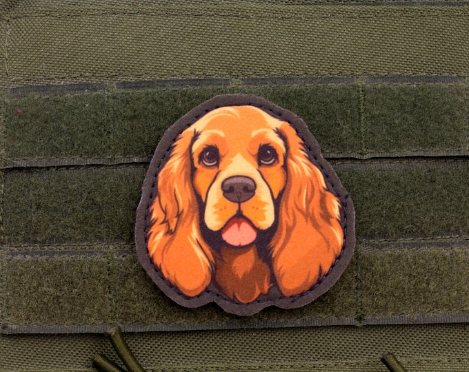 Cocker Spaniel Patch – Cartoon Style