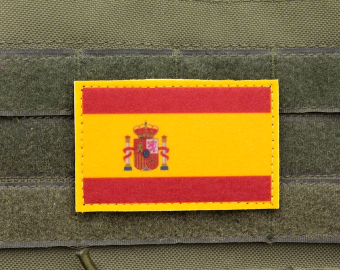 Spain Flag Hook-and-Loop Patch