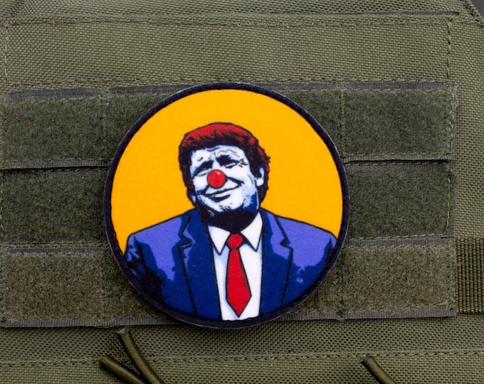 Trump Clown hook and loop morale patch