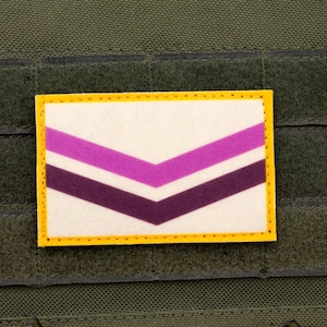 Queer flag hook and loop patch