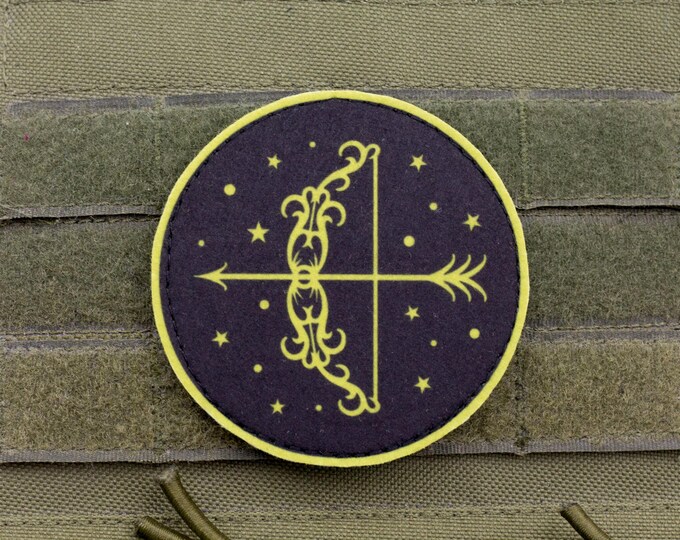 Sagittarius Zodiac Patch | Horoscope Sign Morale Badge | Printed Felt Astrology Patch