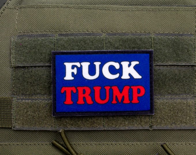Fuck Trump hook and loop morale patch