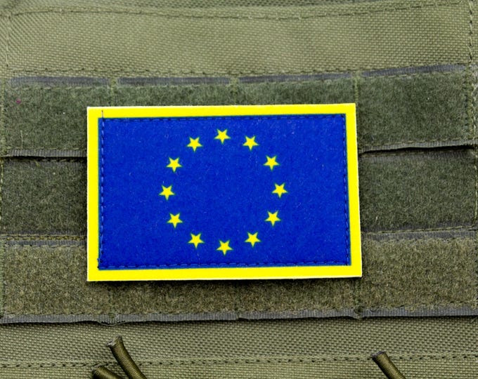 European Union Flag patriotic hook and loop patch