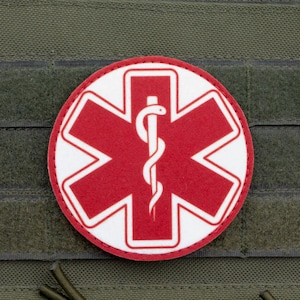 Red Star of Life — EMT / Medic Emergency Medical Patch