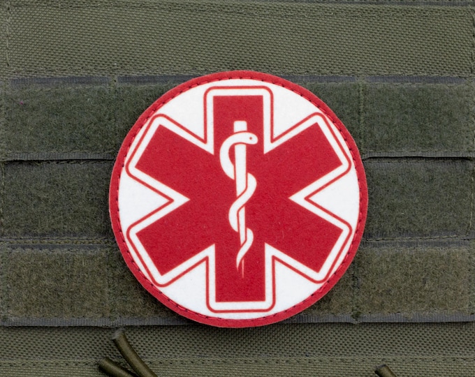 Red Star of Life — EMT / Medic Emergency Medical Patch