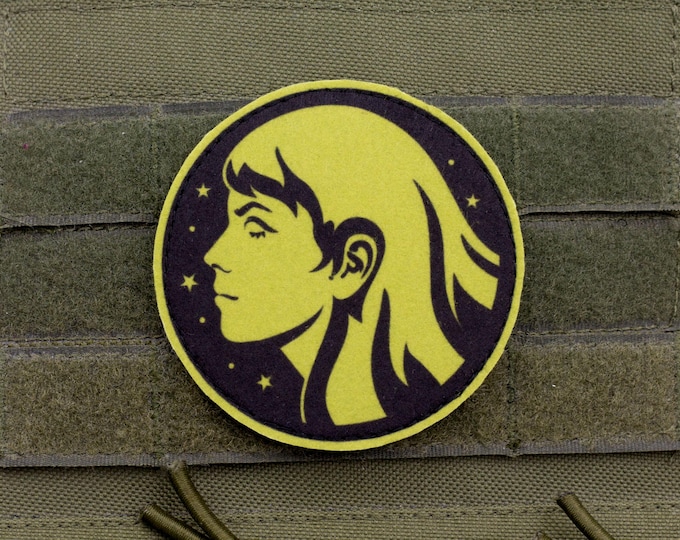 Virgo Zodiac Patch | Horoscope Sign Morale Badge | Printed Felt Astrology Patch