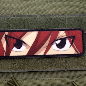 Scarlet Battle Eyes Patch | Anime-Inspired Patch | Loop Backing