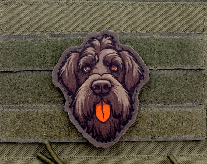 Giant Schnauzer Patch – Cartoon Style