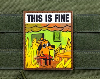 Il s'agit d'un patch pour chien auto-agrippant Fine Meme