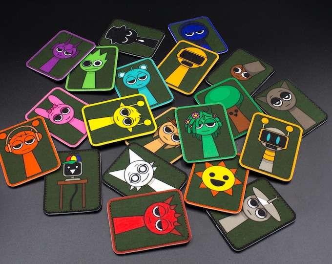 Sprunki hook and loop patches