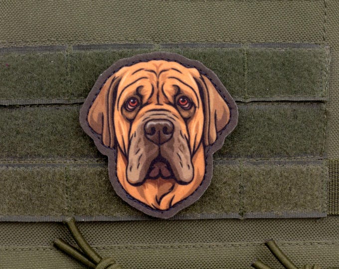 Mastiff Patch – Cartoon Style