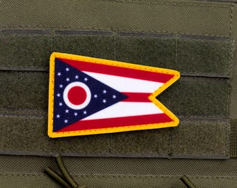 Ohio Flag Hook and Loop Patch