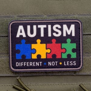 Autism Different Not Less Felt Patch