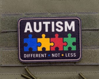 Autism Different Not Less Felt Patch