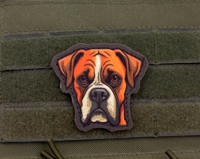 Boxer Patch – Cartoon Style