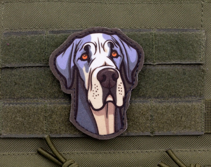 Dane Patch – Cartoon Style Felt Applique (2.6 × 3.1 in)