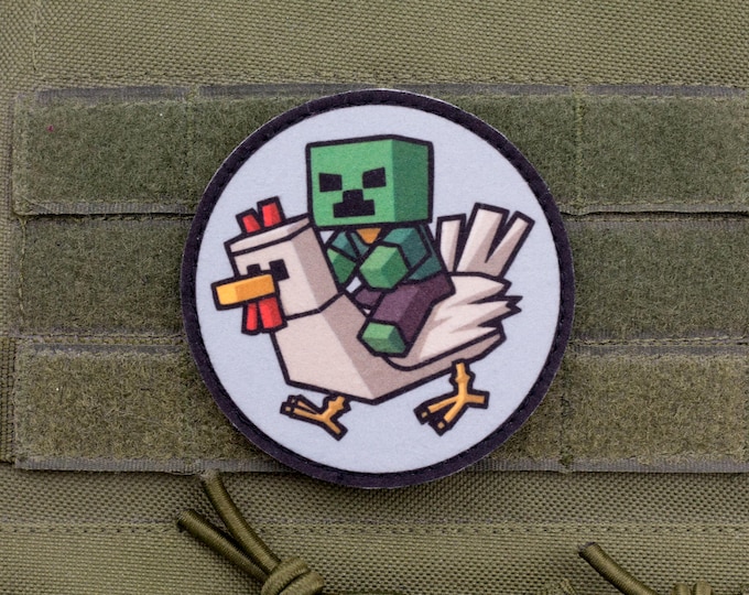 Chicken Jockey Funny Gaming Morale Patch