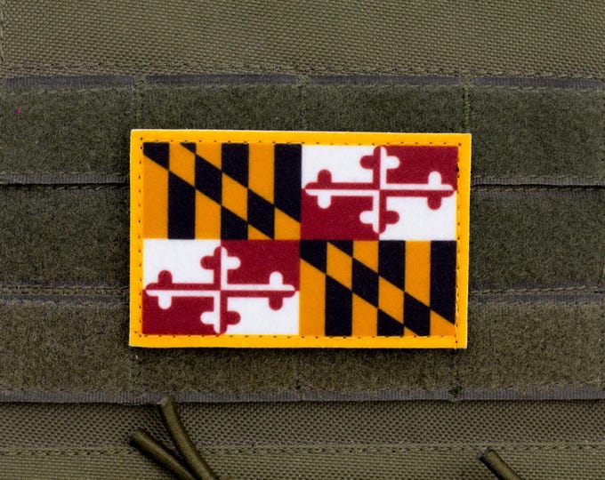 Maryland Flag Hook-and-Loop Patch