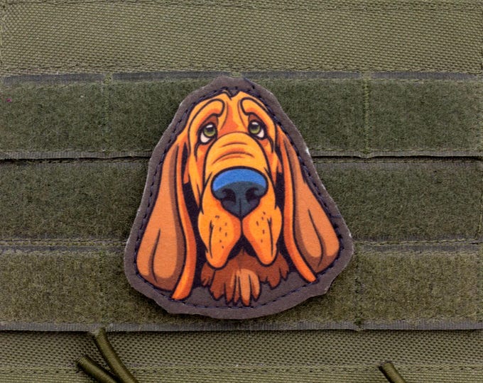 Bloodhound Patch – Cartoon Style