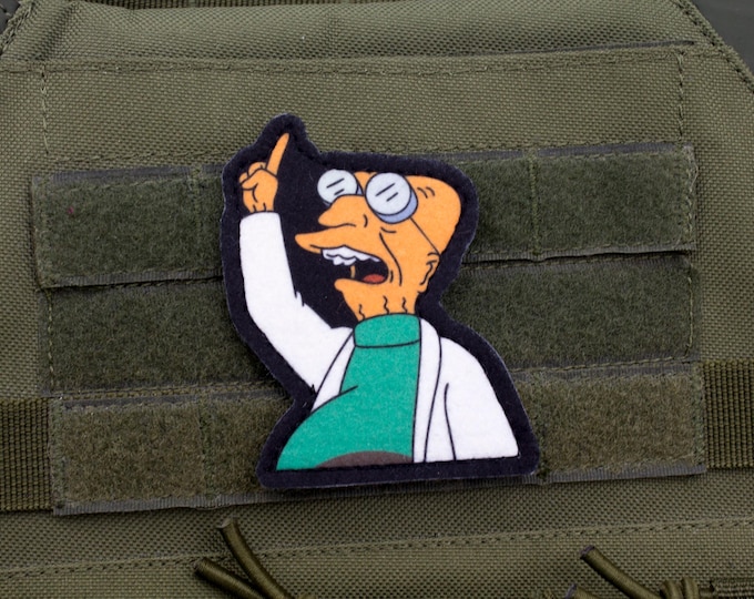 Farnsworth Futurama Cosplay hook and loop morale patch