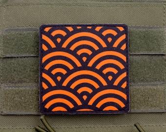 Seigaiha Japanese Wave Felt Patch