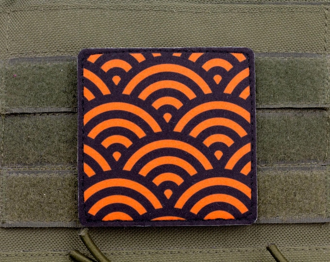 Seigaiha Japanese Wave Felt Patch