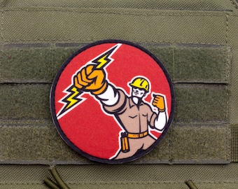 Elektriker Power Aufnäher