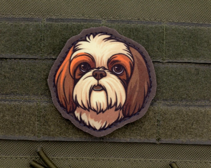 Shih Tzu Patch – Cartoon Style