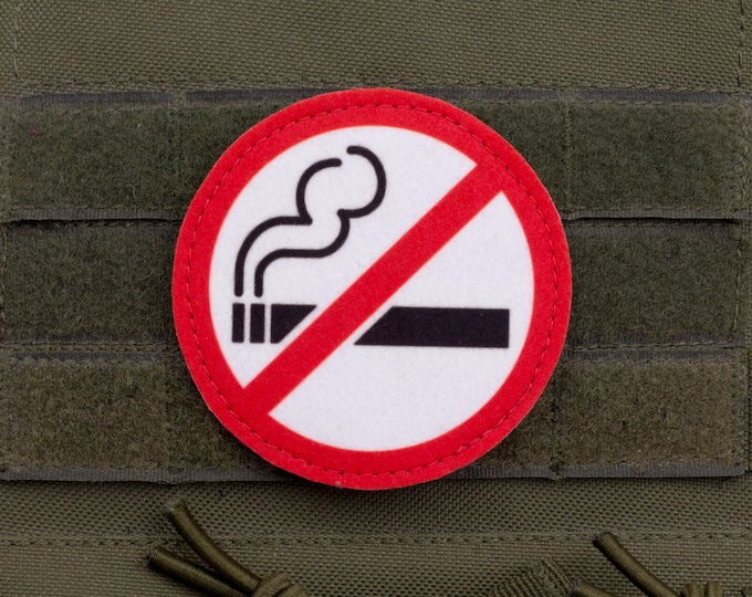 No Smoking Symbol Patch