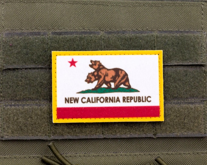New California Republic – Bear Flag Gaming Patch with Hook and Loop