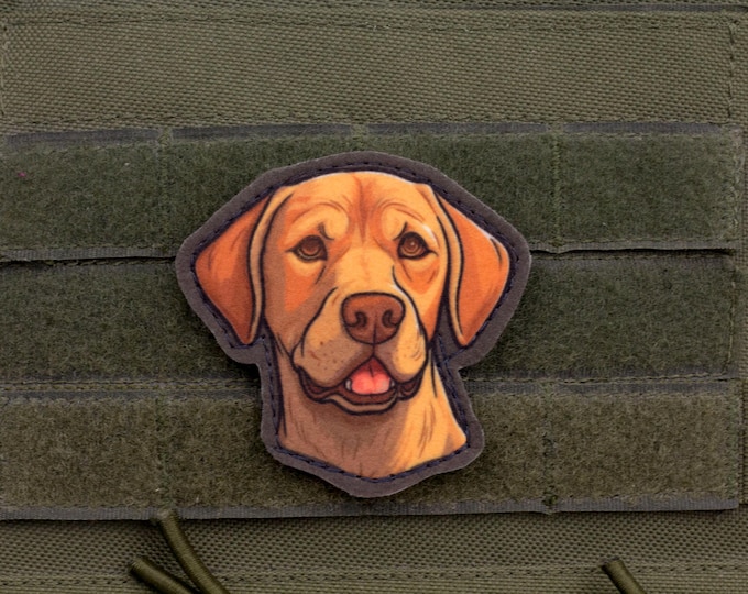 Labrador Retriever Patch – Cartoon Style