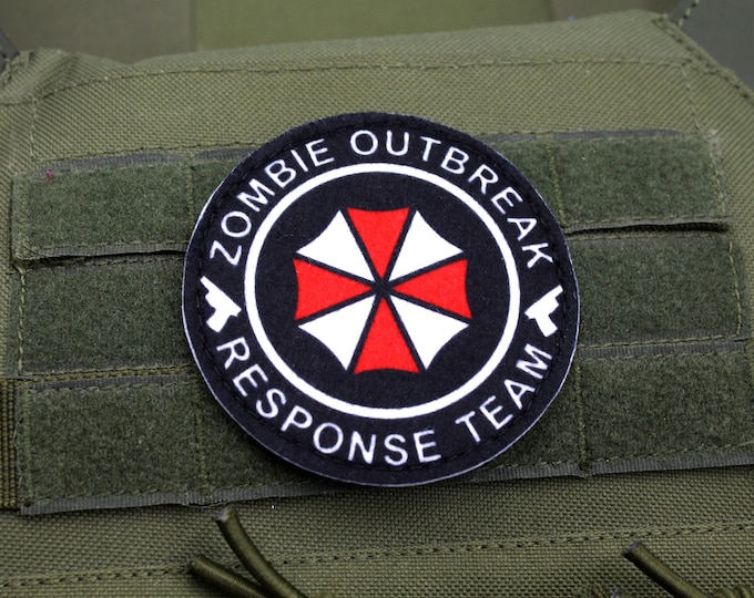 Umbrella corporation Resident evil hook and loop morale patch