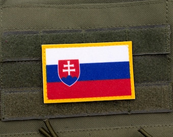 Patch de gancho e laço de bandeira da Eslováquia Vlajka Slovenska