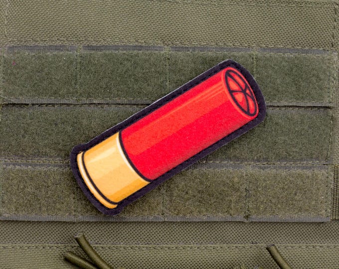 Red Shell Patch – Classic Cartridge Design