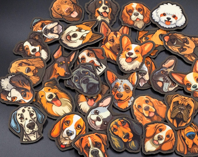 Dog Breed Cartoon Patch – Choose Your Favorite Breed