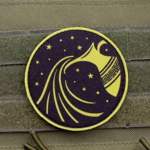 Aquarius Zodiac Felt Patch