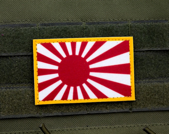 Japanese Flag Rising Sun hook and loop patch