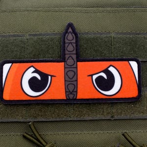 Pochita eyes Chainsaw Man hook and loop anime patch