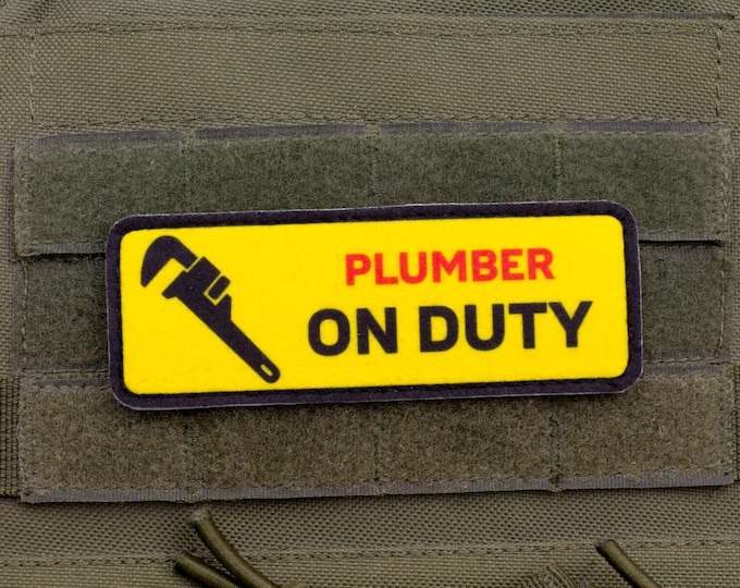 PLUMBER — ON DUTY Patch