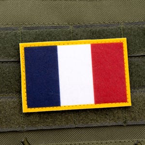 Flag of France hook and loop patch Drapeau de la France