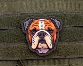 Bulldog Patch – Cartoon Style