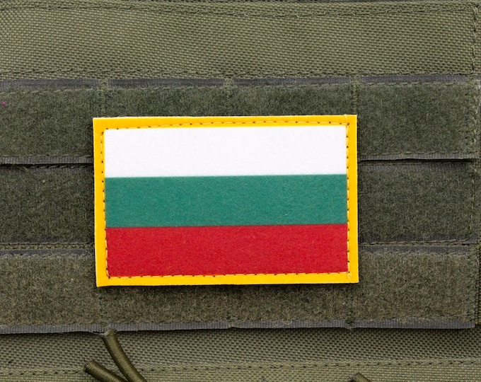 Bulgaria flag hook and loop patch Знаме на България