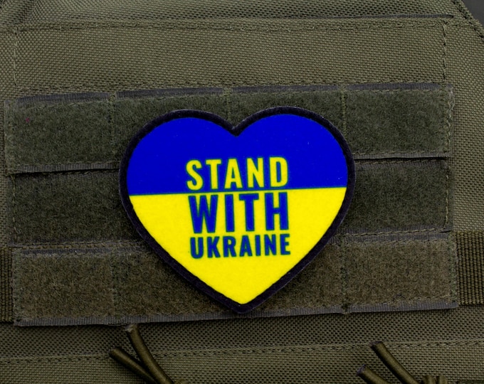 Stand With Ukraine Heart Patch