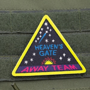 Heavens Gate Away Team hook and loop patch