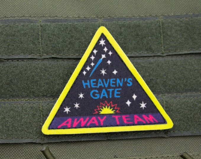 Heavens Gate Away Team hook and loop patch