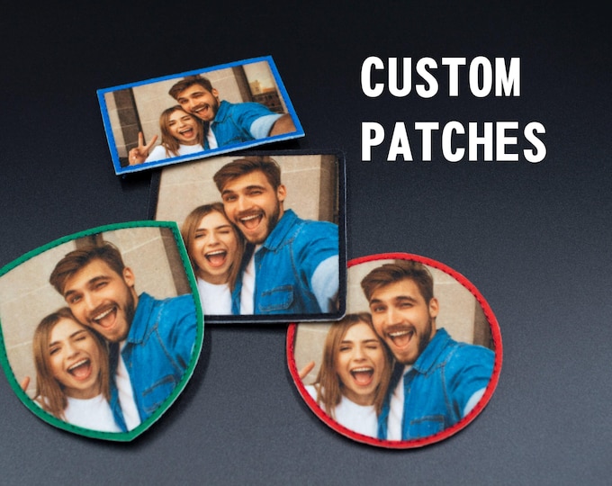 Custom Patch – Personalized Design | Sublimated Felt | Multiple Sizes & Shapes | Hook and Loop Backing