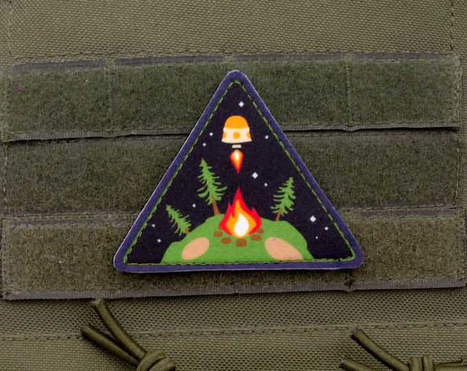 Green Planet Triangle Patch – Space Camp Adventure Design