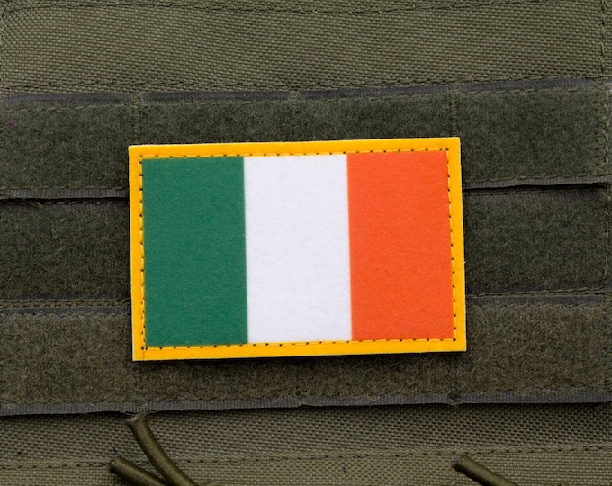 Ireland Flag Patch: Felt Hook and Loop - Irish Pride Gift